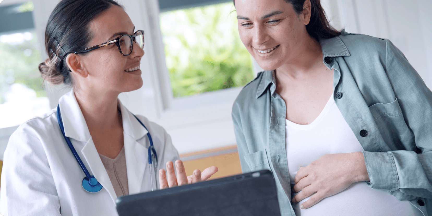 health professional and patient